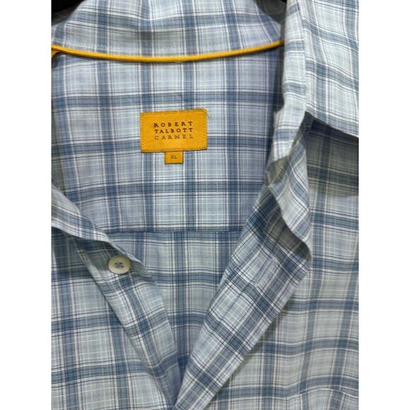 Robert Talbott Carmel Men's Blue Plaid Long Sleeves Button Down Shirt Size XL - Picture 3 of 3